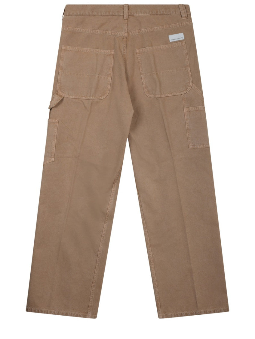 Beige Relaxed Cargo Jeans 2