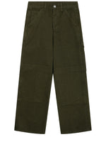 Olive Relaxed Cargo Jeans 1