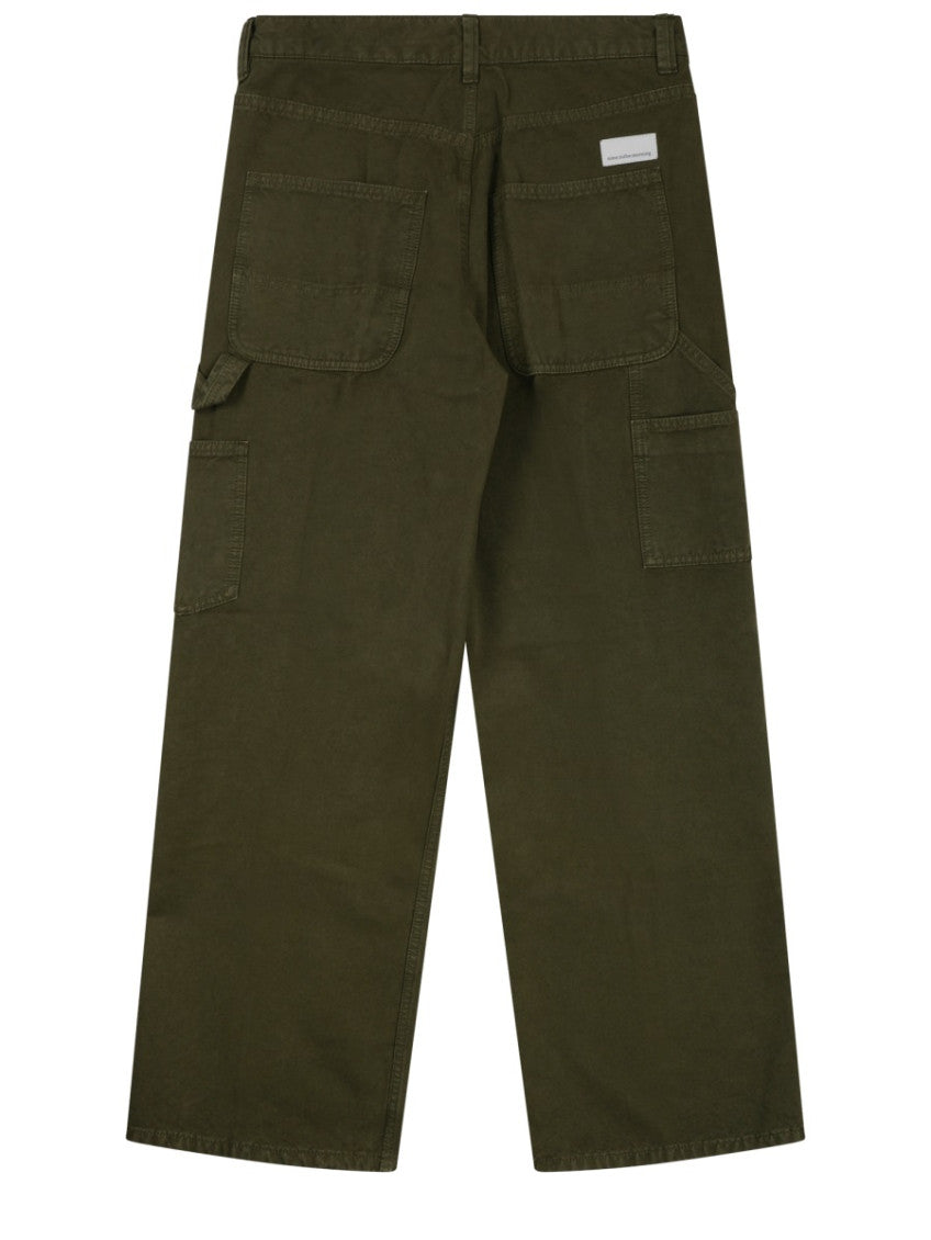 Olive Relaxed Cargo Jeans 2