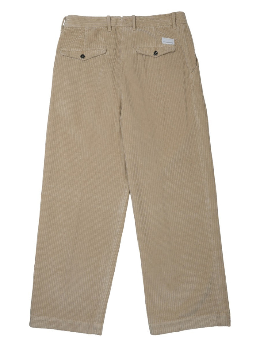 Beige Relaxed Corduroy Trousers 2