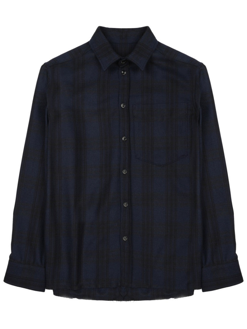 Blue Regular Plaid Shirt 1