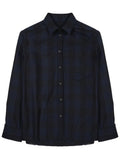 Blue Regular Plaid Shirt 1