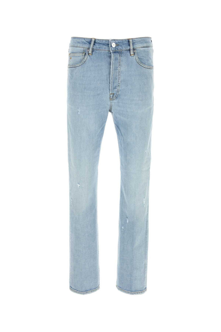 Light Blue Straight Jeans 1