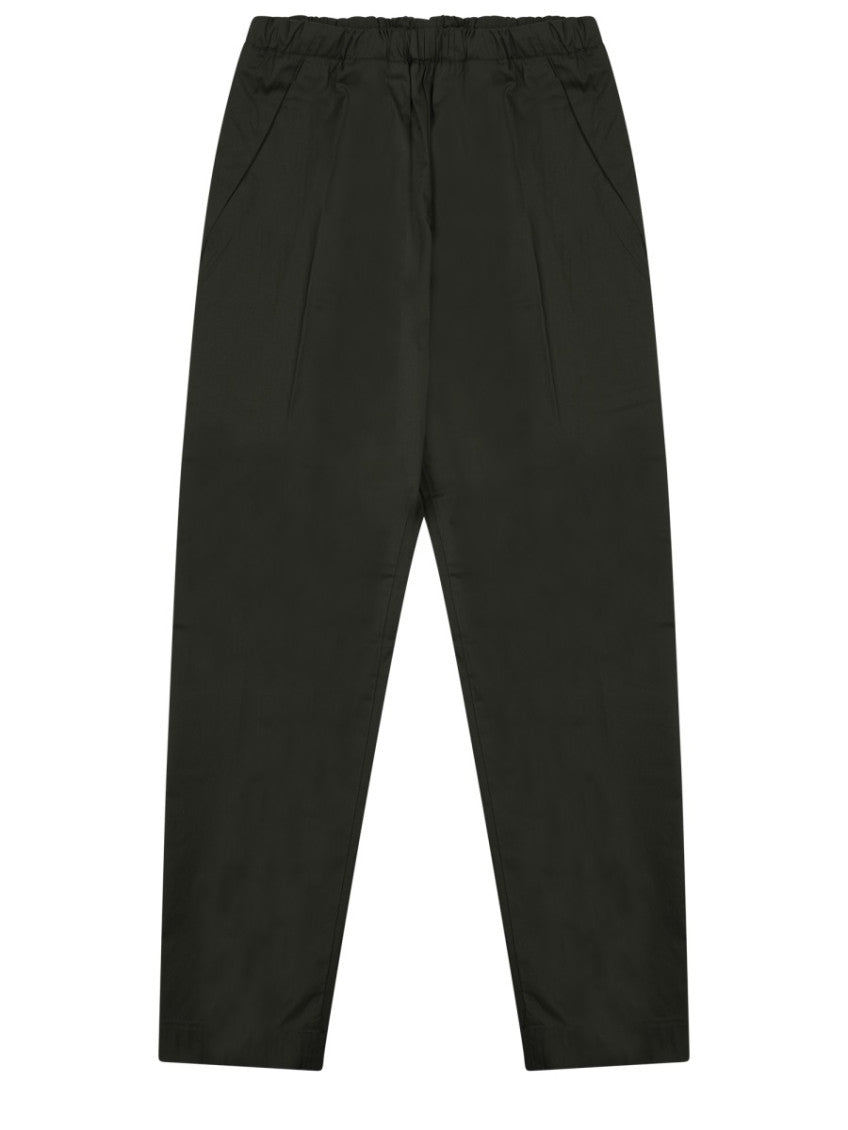 Dark Green Elasticated Trousers 1
