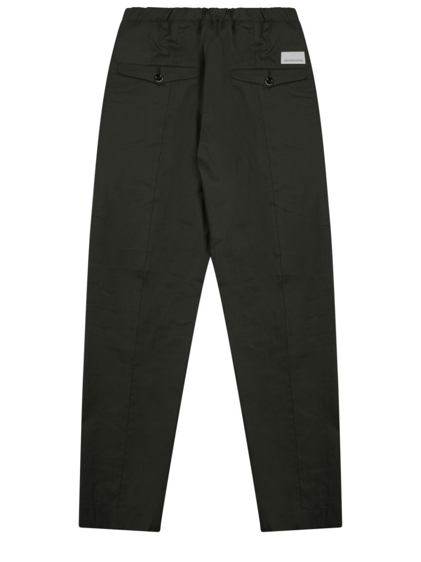Dark Green Elasticated Trousers 2