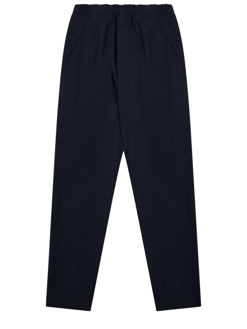 Navy Blue Elasticated Trousers 1