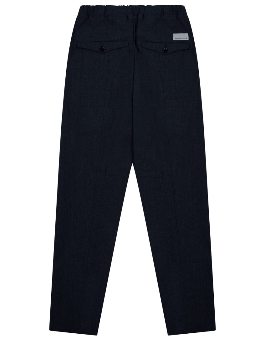 Navy Blue Elasticated Trousers 2