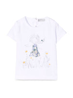 Baby Girl White Printed T-Shirt 1