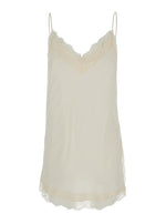 Off White Lace V Neck Top 1