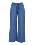 Blue Relaxed Drawstring Pants 1