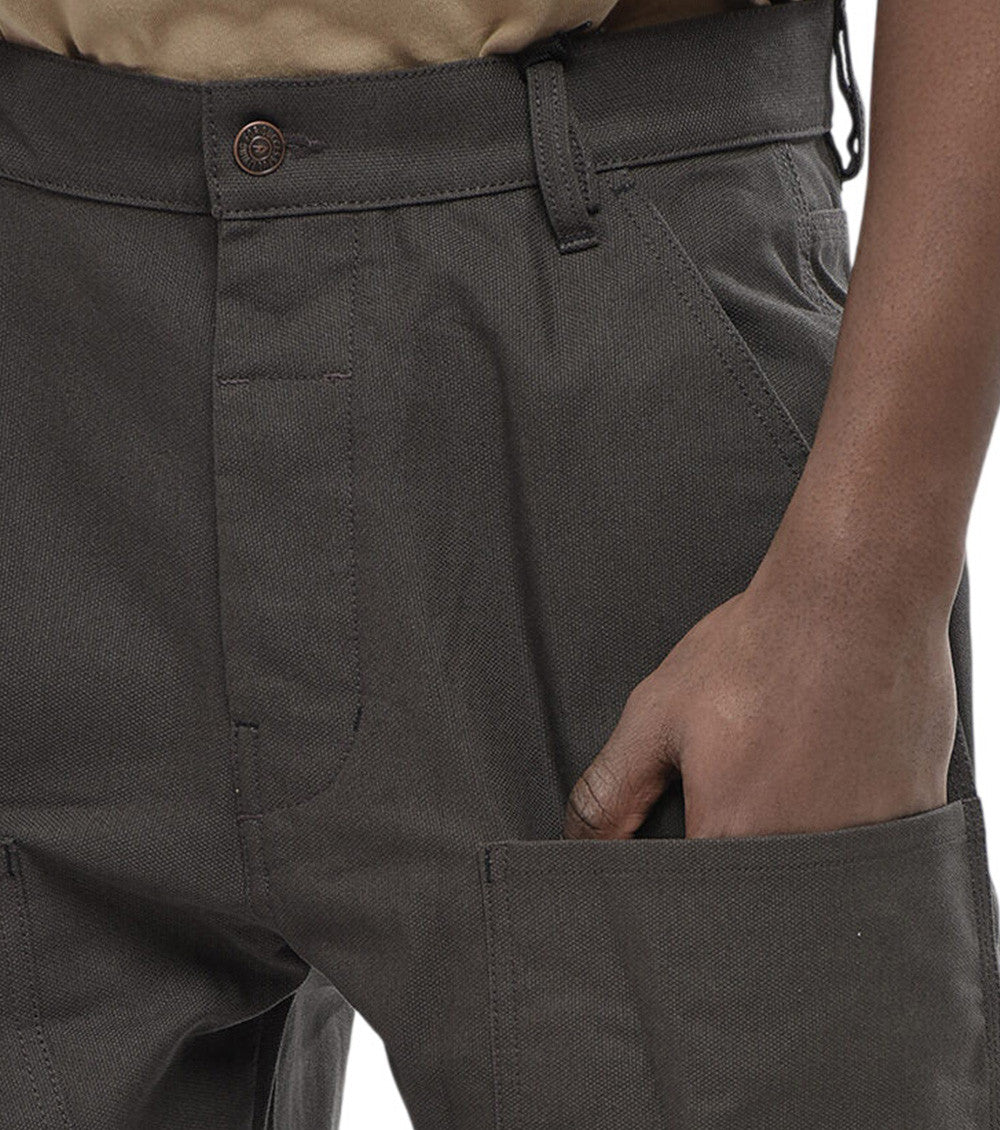 Dark Grey Straight Trousers 3