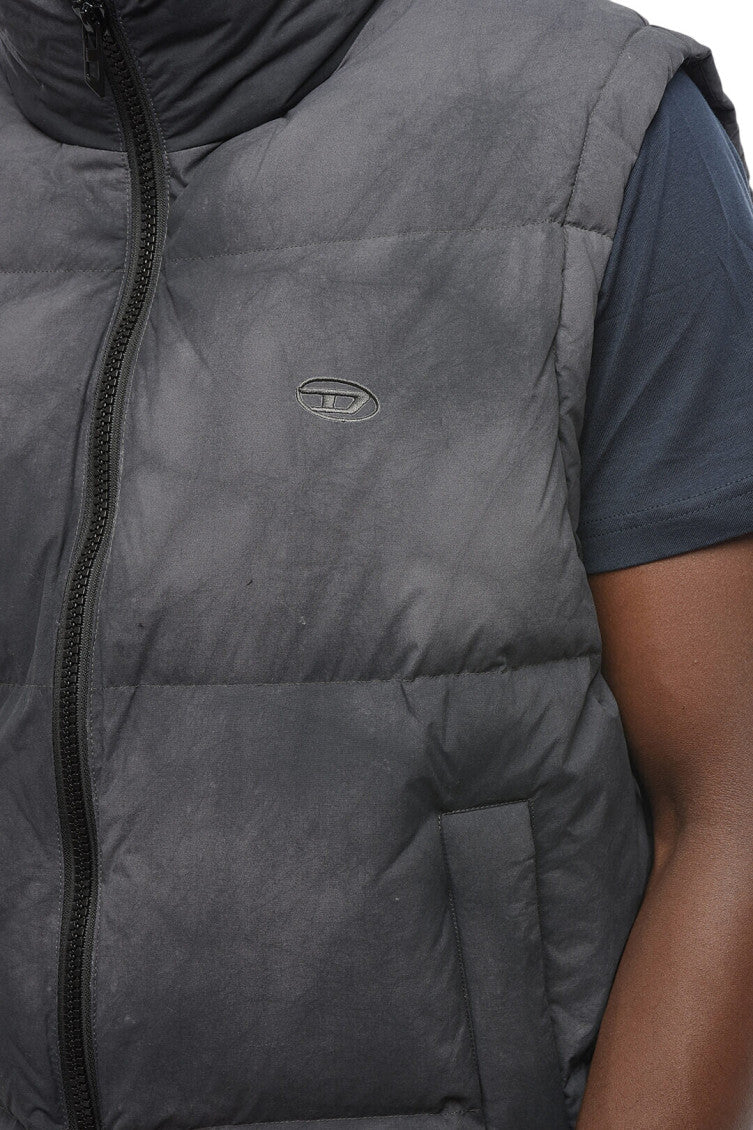 Grey Sleeveless Down Jacket 3