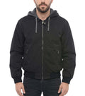 Black Solid Hood Jacket 1