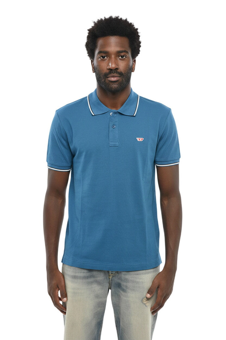 Blue Shirt Collar Polo 1