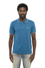 Blue Shirt Collar Polo 1