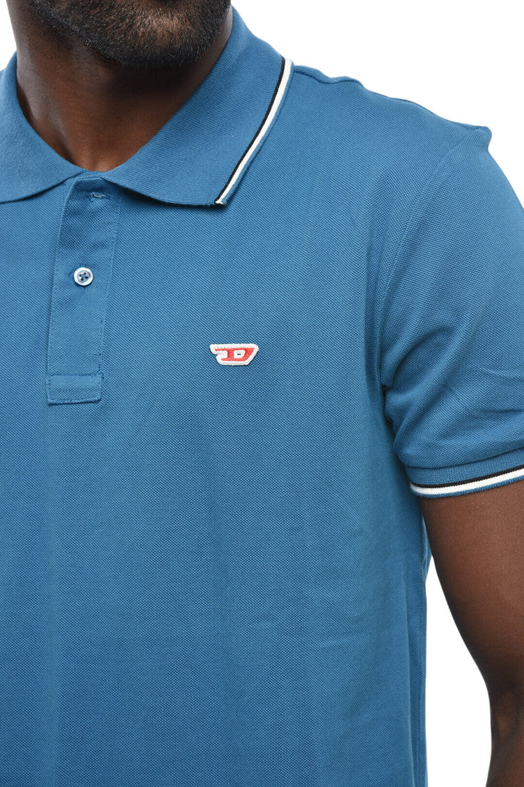 Blue Shirt Collar Polo 3