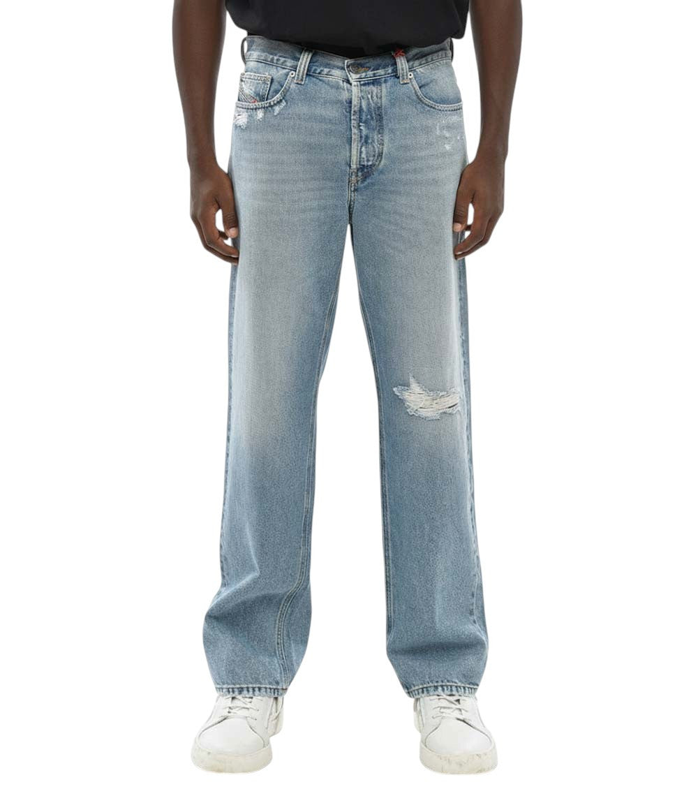 Light Blue Distressed Jeans 1