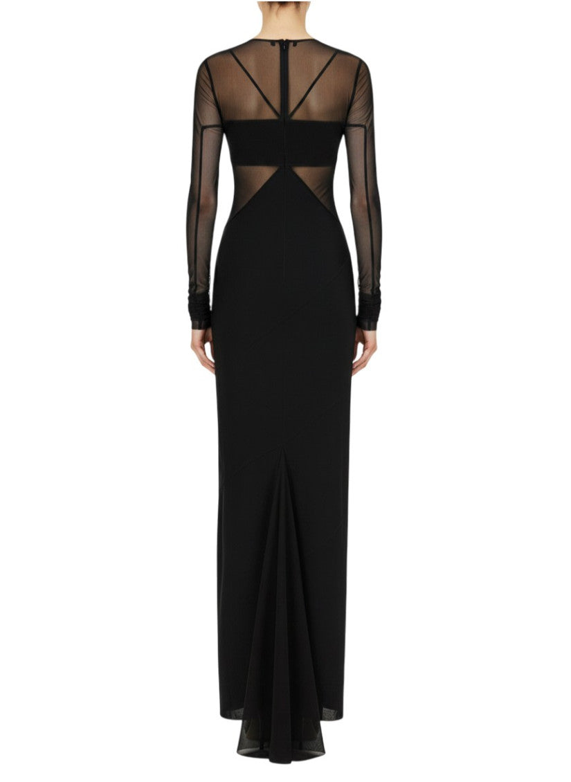 Black Crew Neck Maxi Dress 2