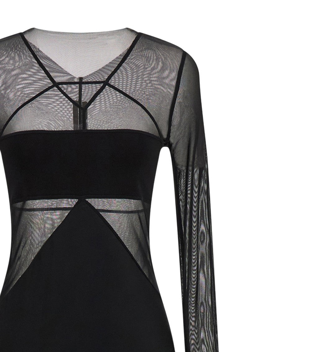 Black Crew Neck Maxi Dress 3