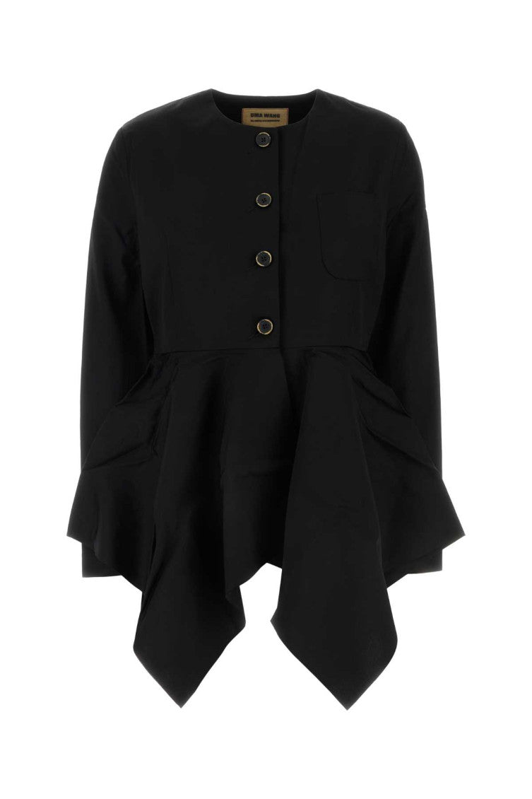 Black viscose blend Koney jacket 1