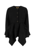 Black viscose blend Koney jacket 1