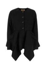 Black viscose blend Koney jacket 1