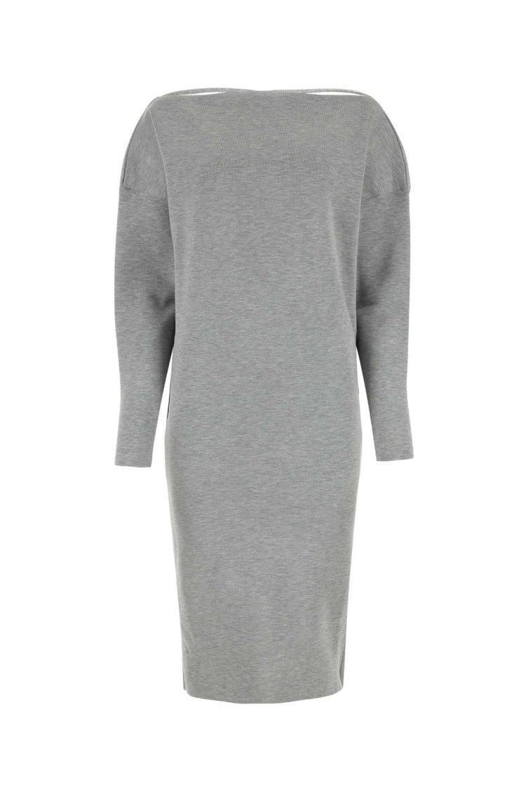 Grey Round Neck Dress 1