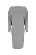 Grey Round Neck Dress 1