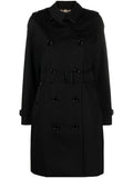 Black Double-breasted Cotton Coat 1