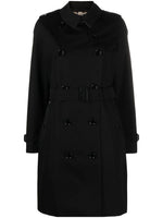 Black Double-breasted Cotton Coat 1
