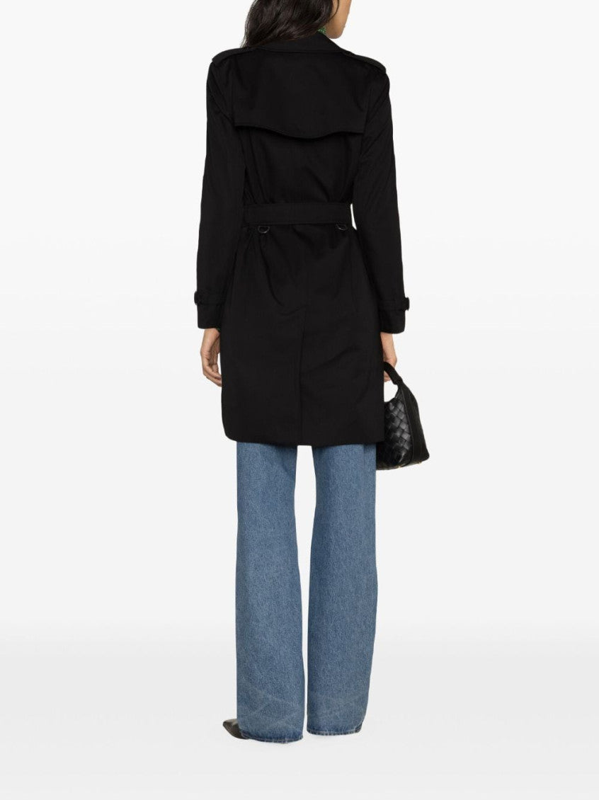 Black Double-breasted Cotton Coat 3