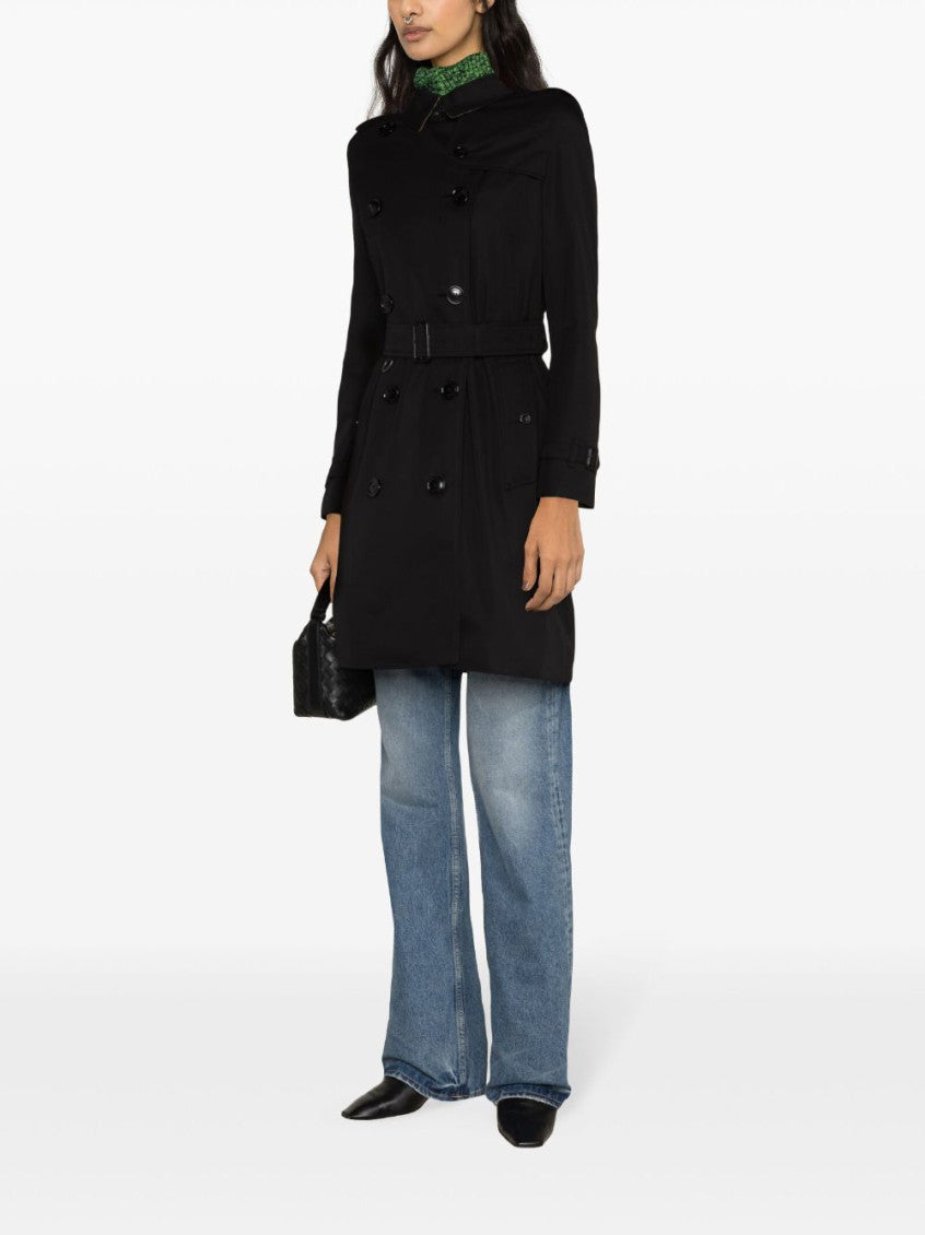 Black Double-breasted Cotton Coat 4