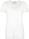 White Logo Cotton T-shirt 1