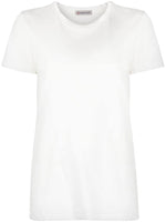 White Logo Cotton T-shirt 1