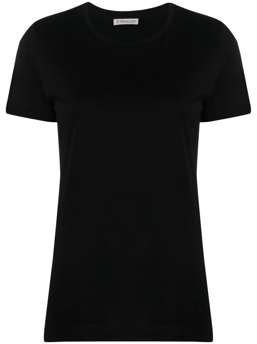 Black Logo Cotton T-shirt 1