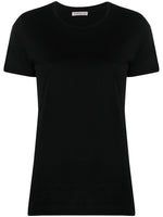 Black Logo Cotton T-shirt 1