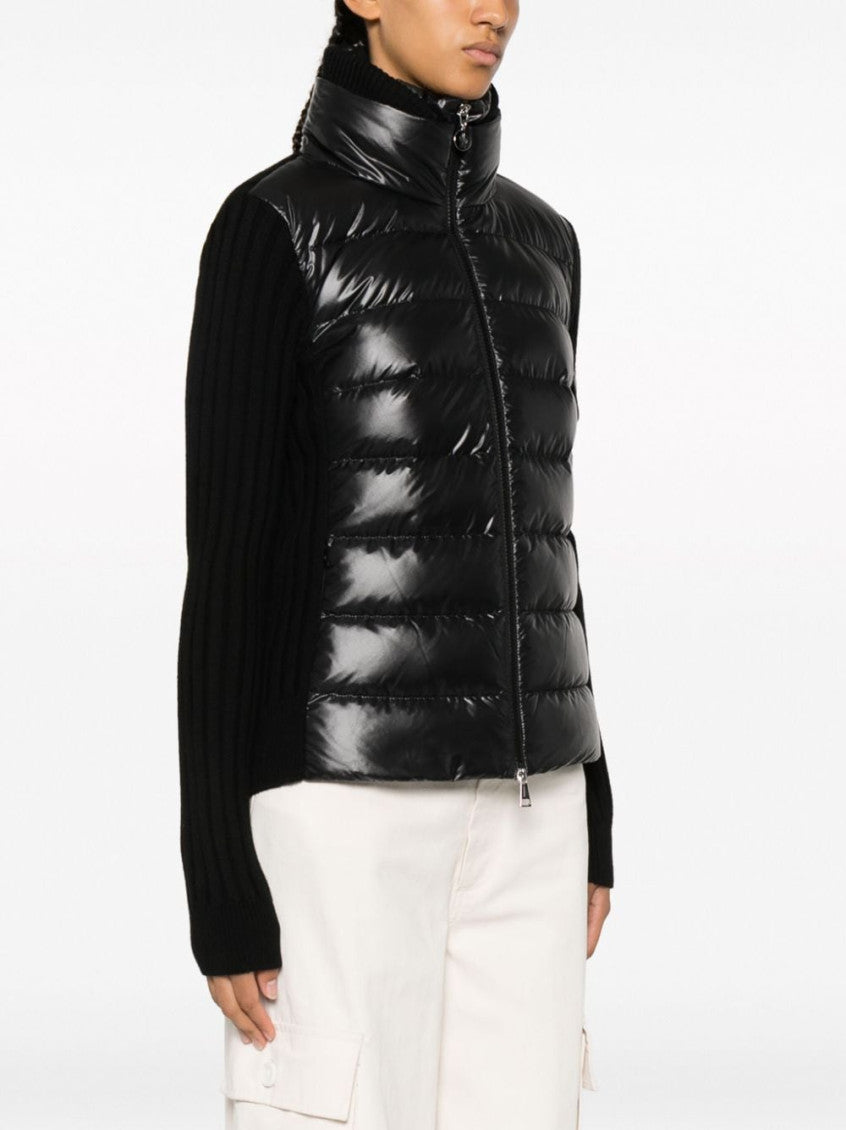Black logo patch puffer jacket 3