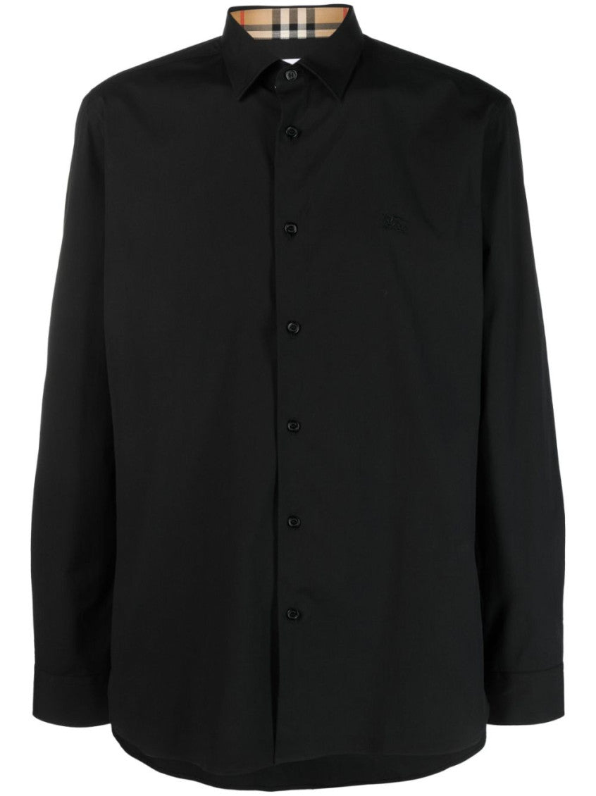 Black Long-Sleeve Formal Shirt 1
