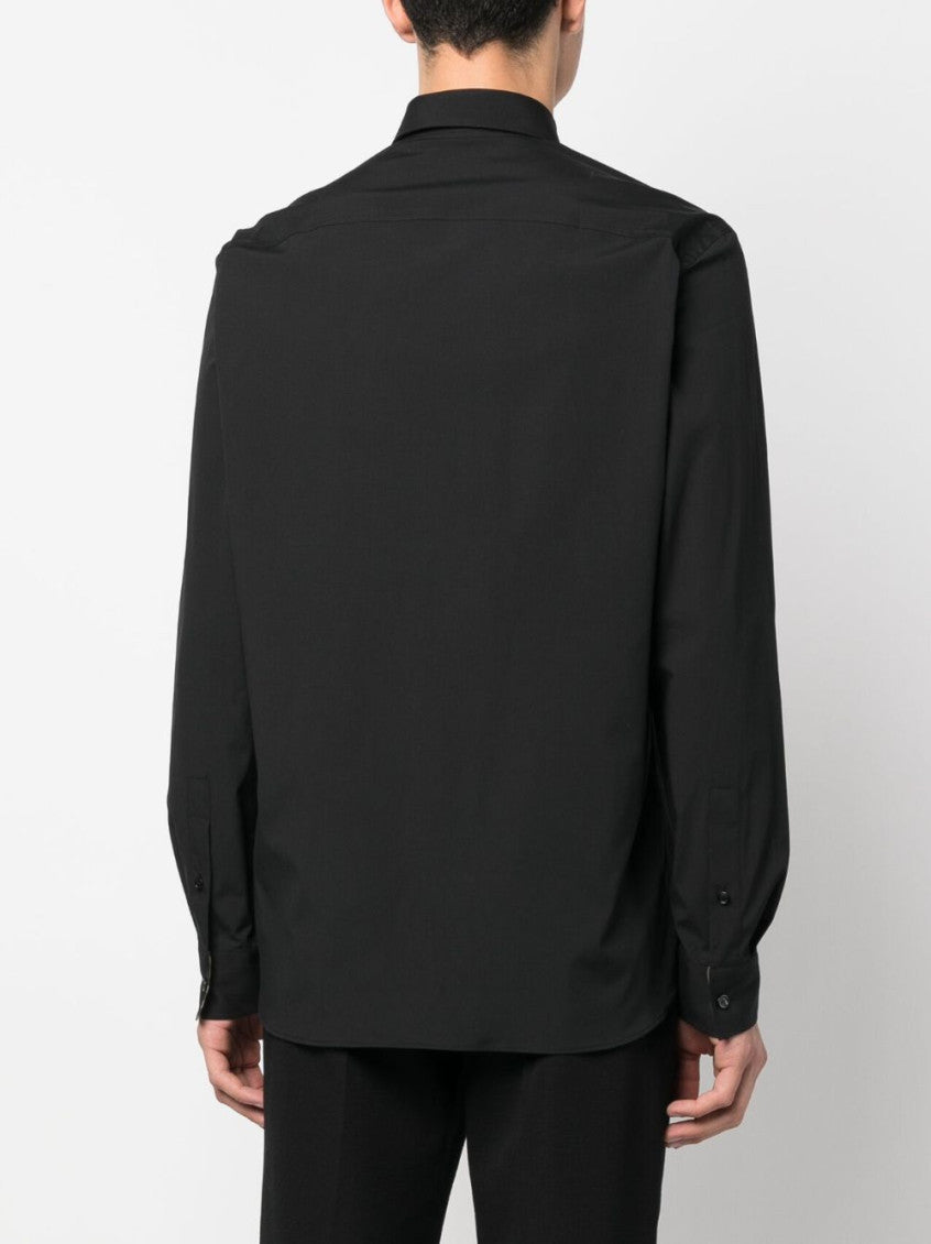 Black Long-Sleeve Formal Shirt 2