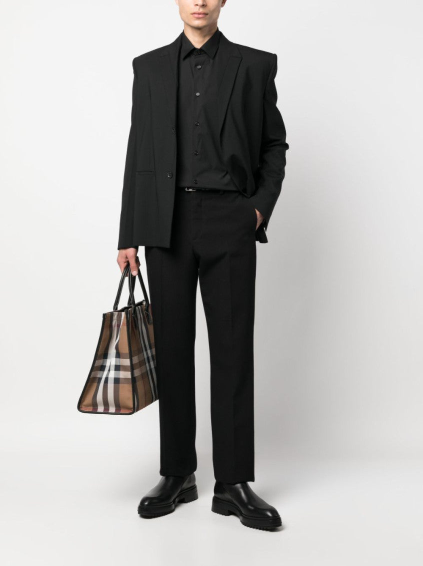 Black Long-Sleeve Formal Shirt 5