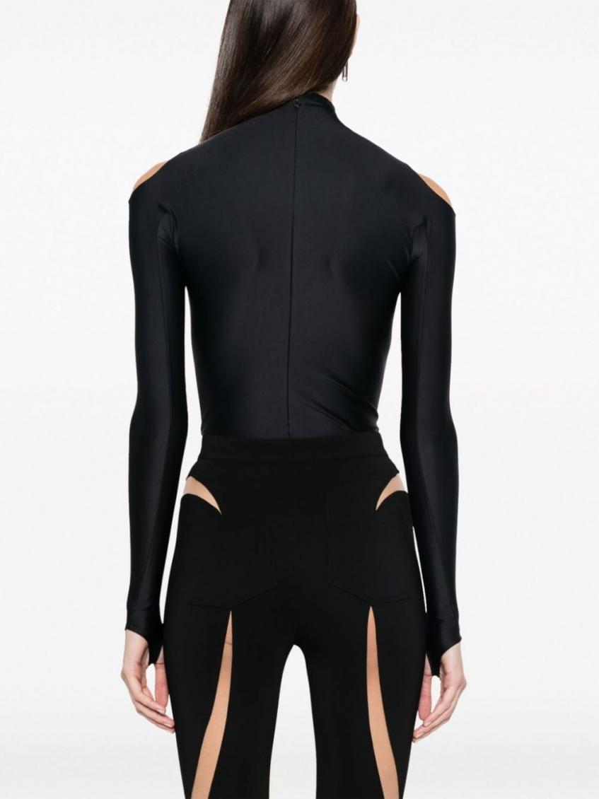 Black Eco sport lycra bodysuit 4