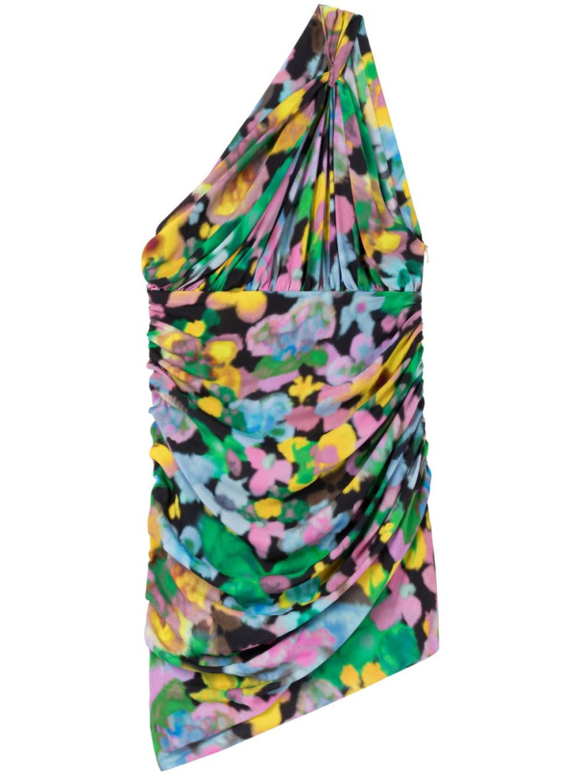 Multicolor One Shoulder Mini Dress 1