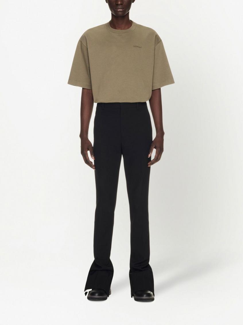Black Wool skinny trousers 3