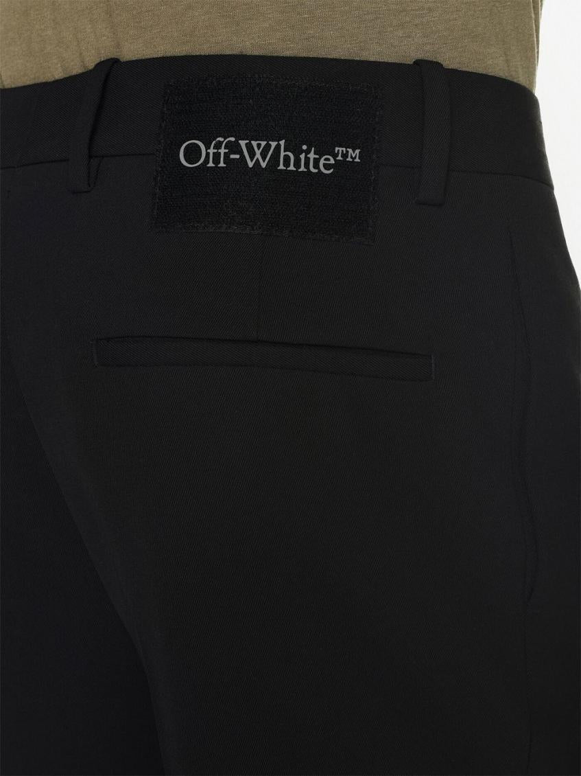 Black Wool skinny trousers 4