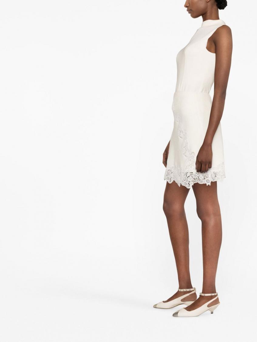 White A-Line Skirt 4