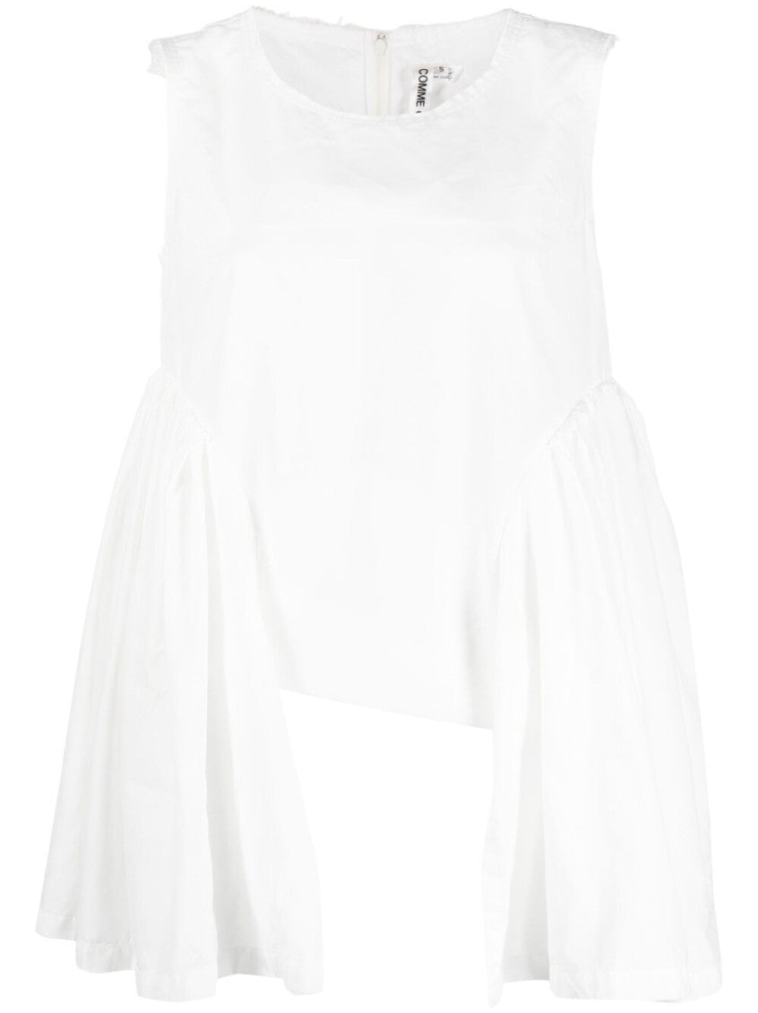 White Asymmetric Tank Top 1