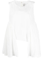 White Asymmetric Tank Top 1