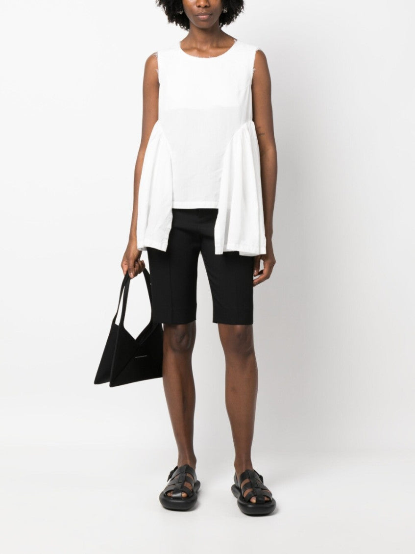White Asymmetric Tank Top 2