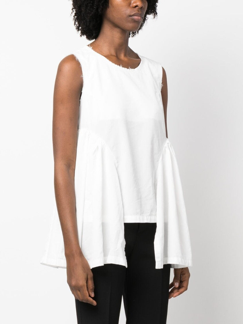 White Asymmetric Tank Top 3