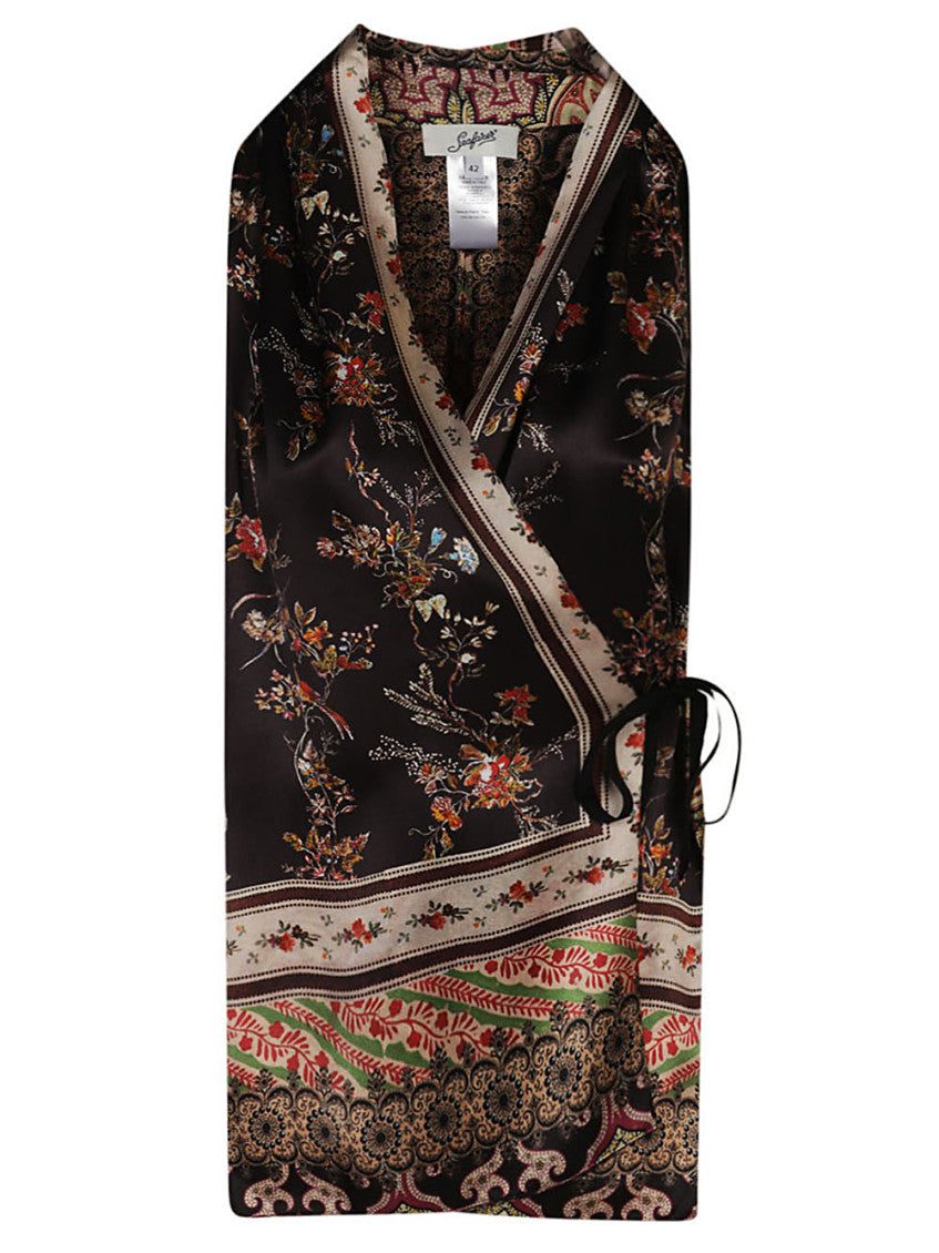 Multicolor Printed Wrap Shirt 1